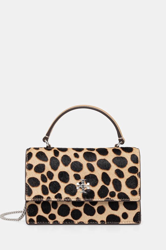 Tory Burch torebka skórzana Kira Haircalf Mini skóra licowa beżowy 174399.250