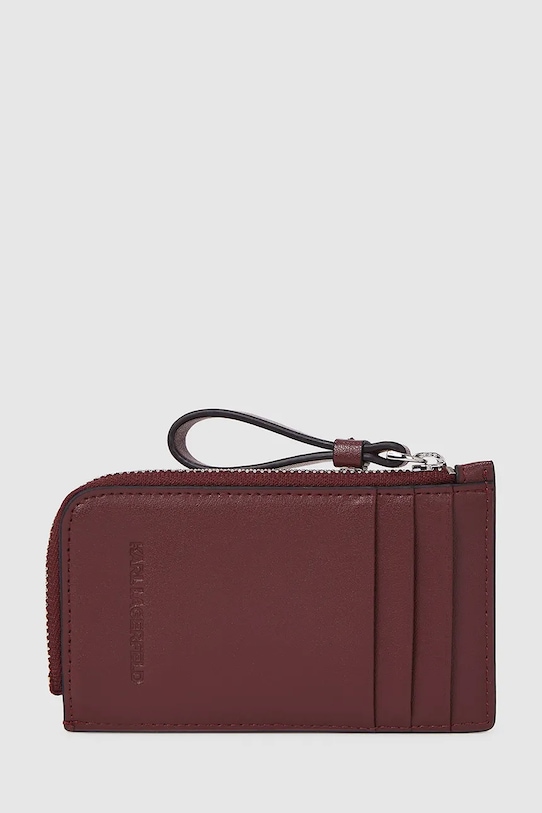 Karl Lagerfeld portofel de piele A4W32024 burgundia AW25