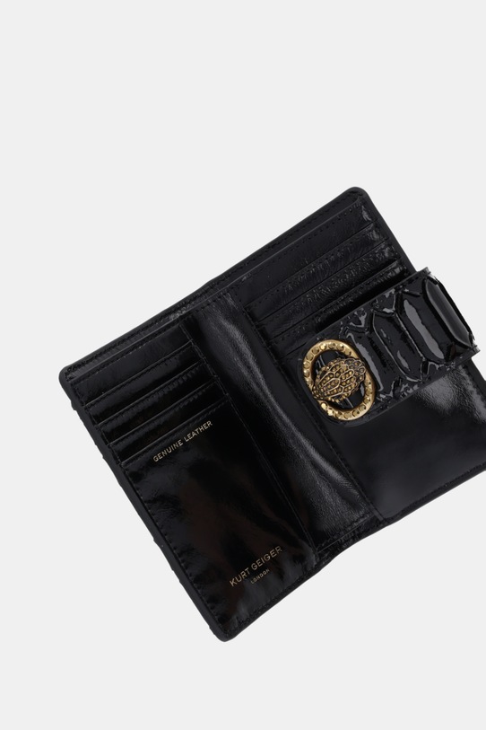 Akcesoria Kurt Geiger London portfel skórzany CHELSEA 3596400719 czarny