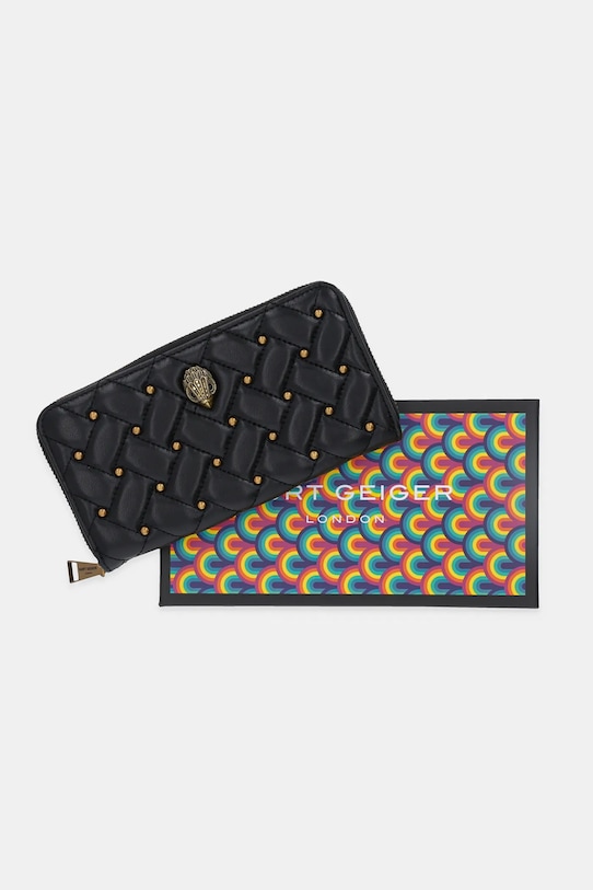 Кожаный кошелек Kurt Geiger London KENSINGTON 5026105109 чёрный