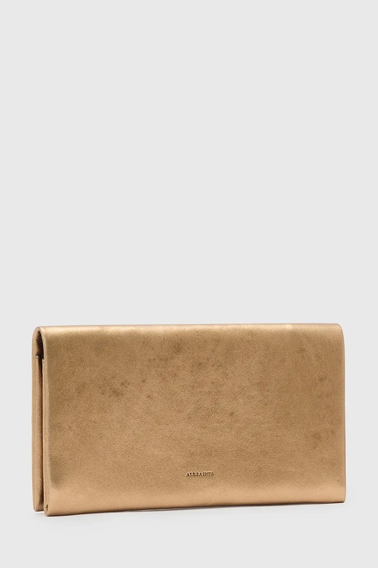 Δερμάτινο πορτοφόλι AllSaints HARLUNA W208XD χρυσαφί AW25