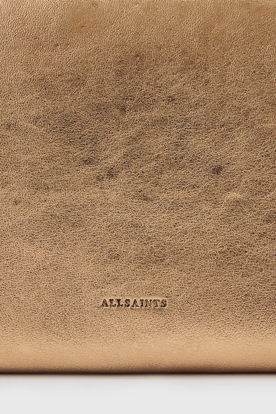 AllSaints portfel skórzany HARLUNA W208XD złoty