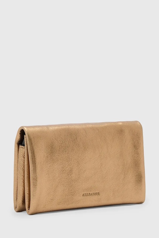 Δερμάτινο πορτοφόλι AllSaints HARLUNA W205XD χρυσαφί NC25
