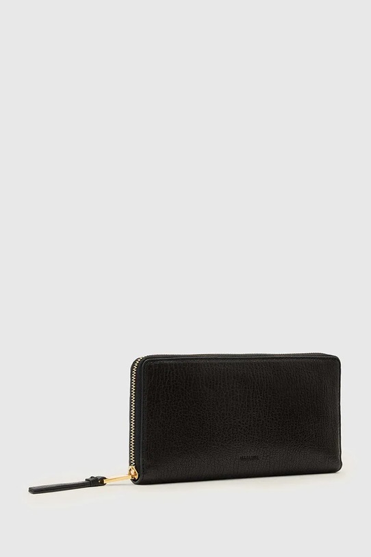 Kožni novčanik AllSaints TRAVEL W277XD crna AW25
