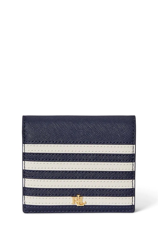 Lauren Ralph Lauren portfel skórzany skóra licowa granatowy 432962113