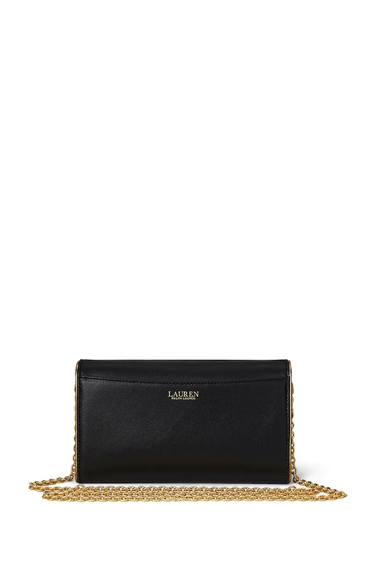 Akcesoria Lauren Ralph Lauren portfel skórzany 432964153 czarny