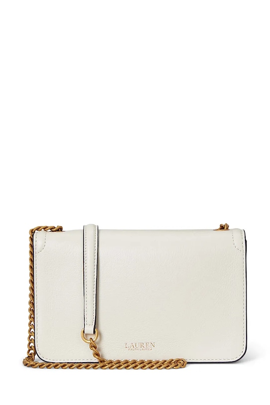 Akcesoria Lauren Ralph Lauren portfel skórzany 432977374 beżowy