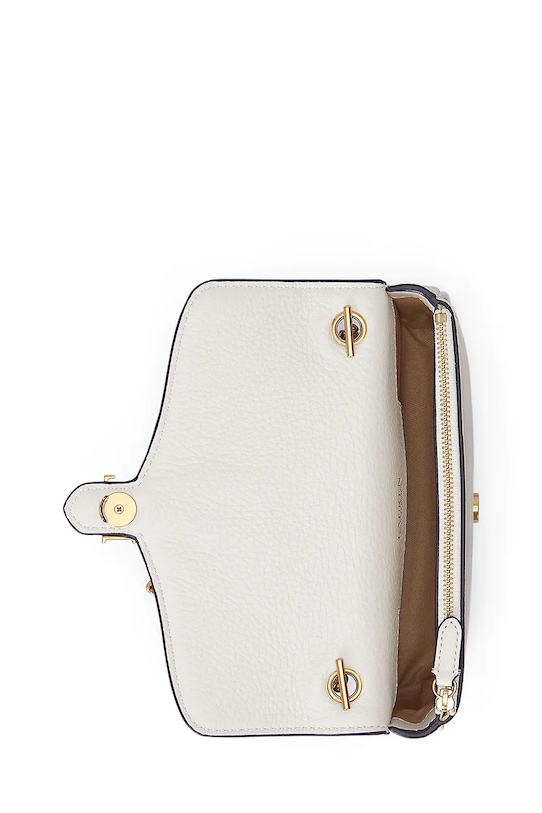 Lauren Ralph Lauren portfel skórzany beżowy 432977374