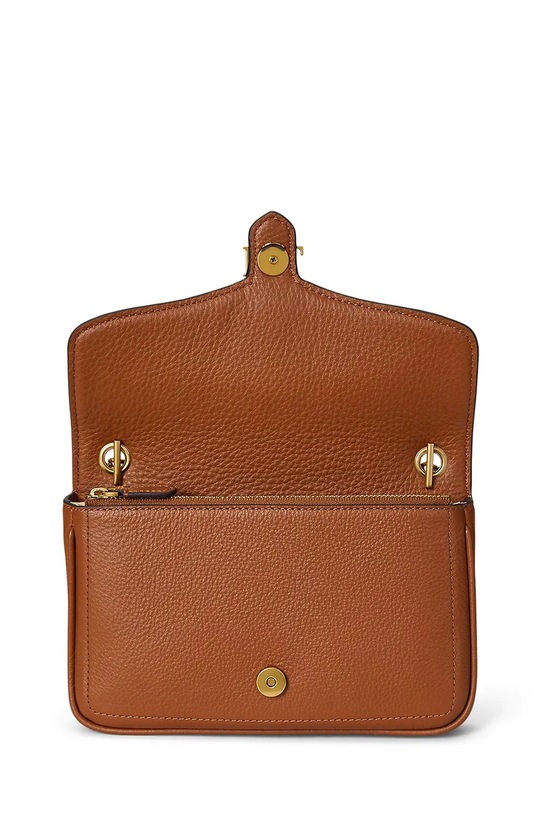 Δερμάτινο πορτοφόλι Lauren Ralph Lauren καφέ 432977374