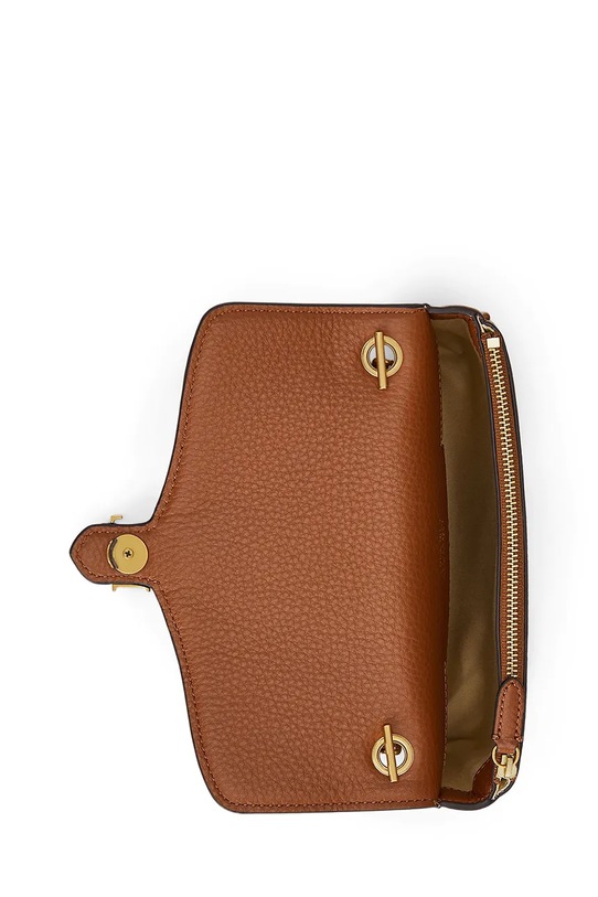 Δερμάτινο πορτοφόλι Lauren Ralph Lauren 432977374 καφέ