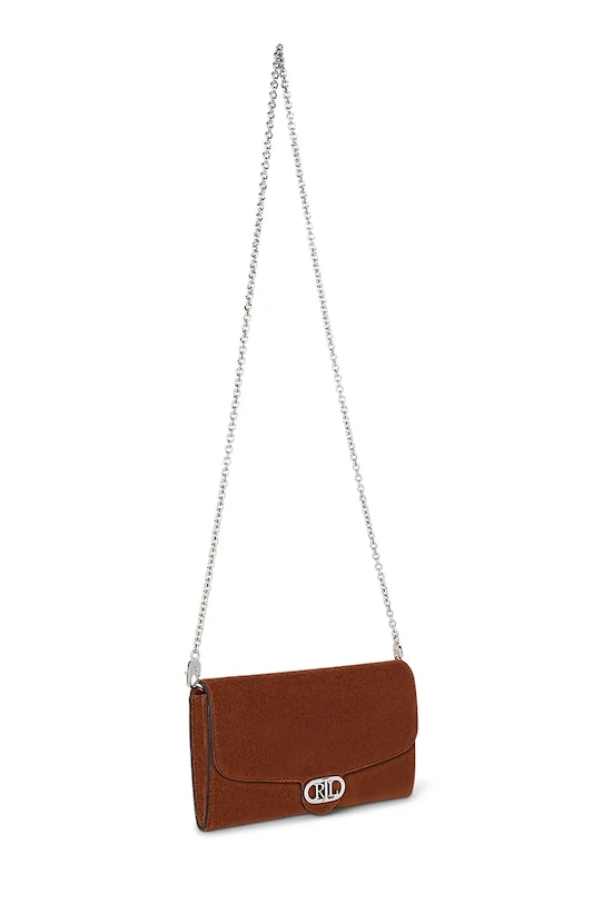 Semišová kabelka Lauren Ralph Lauren 432980761 hnedá AW25