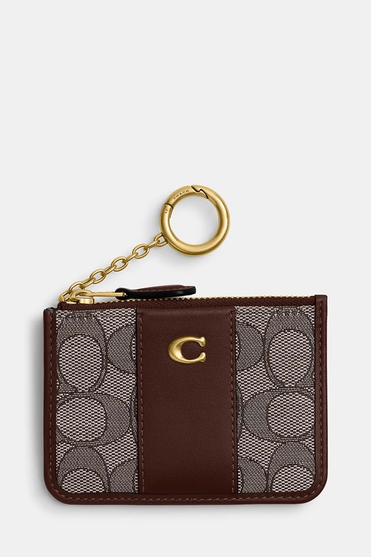 Coach portfel syntetyczny brązowy CCD13