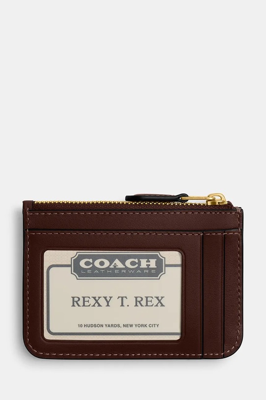 Coach portfel CCD13 brązowy AA00