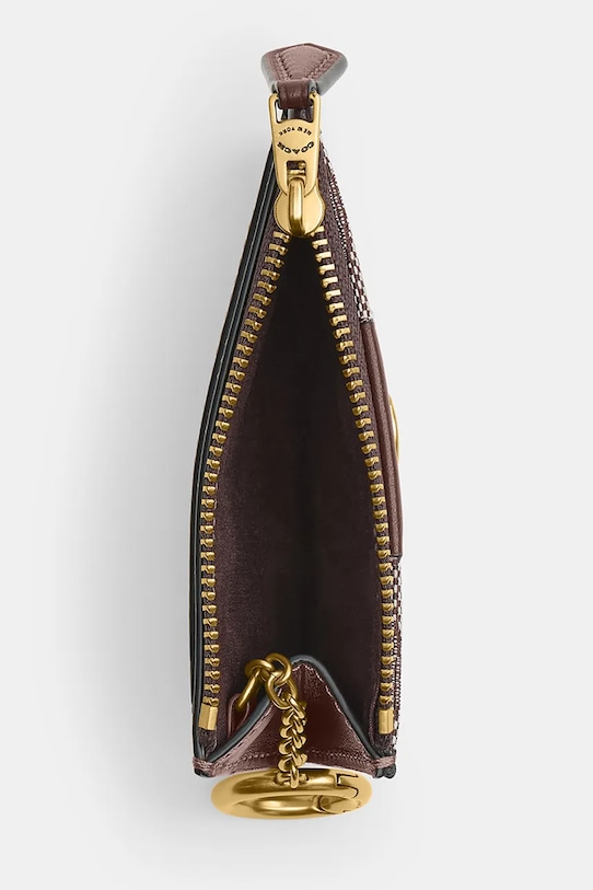 Akcesoria Coach portfel CCD13 brązowy