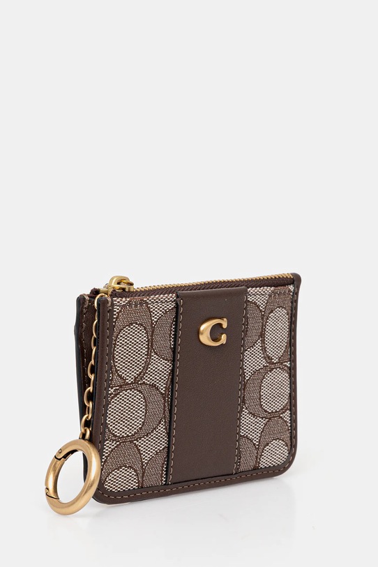 Coach portfel CCD13 brązowy AW25