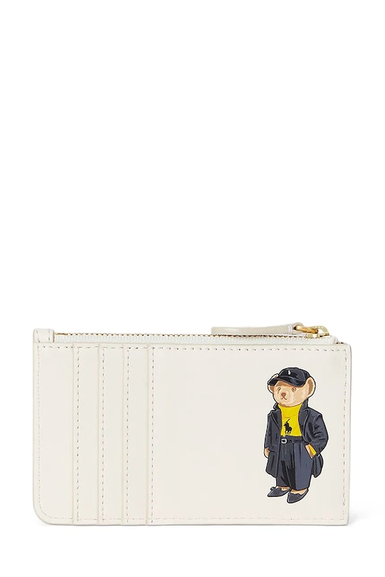 Polo Ralph Lauren portfel skórzany drobny wzór beżowy 427980479