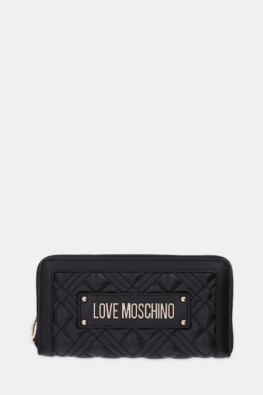 Love Moschino portfel imitacja skóry licowej czarny JC5600PP0NLA0000