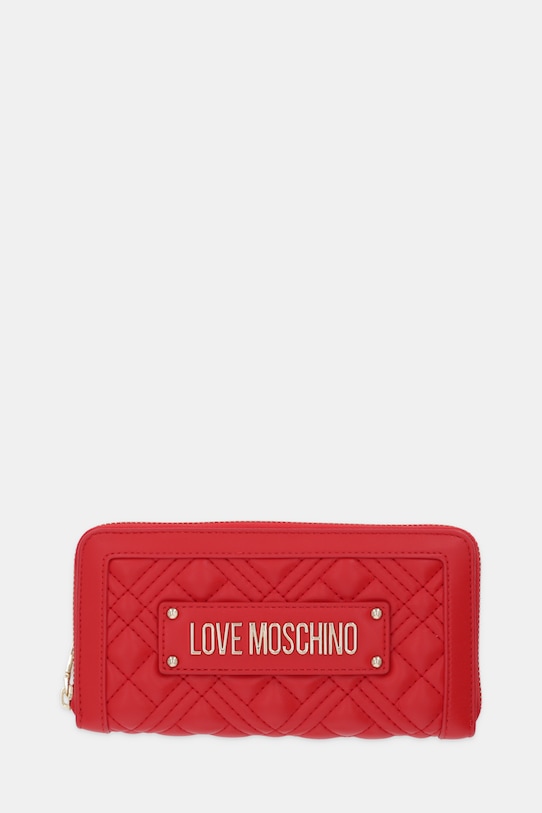 Love Moschino portfel imitacja skóry licowej czerwony JC5600PP0NLA0500