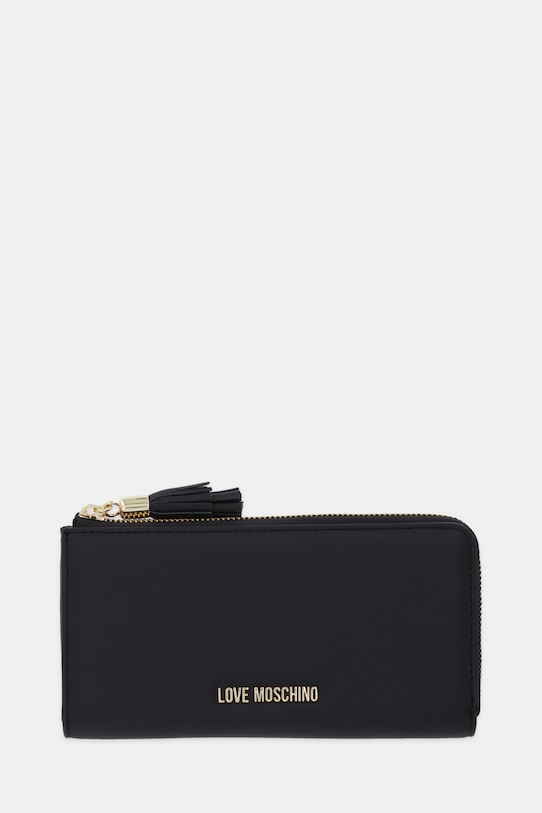 Love Moschino portfel imitacja skóry licowej czarny JC5690PP0NKD0000