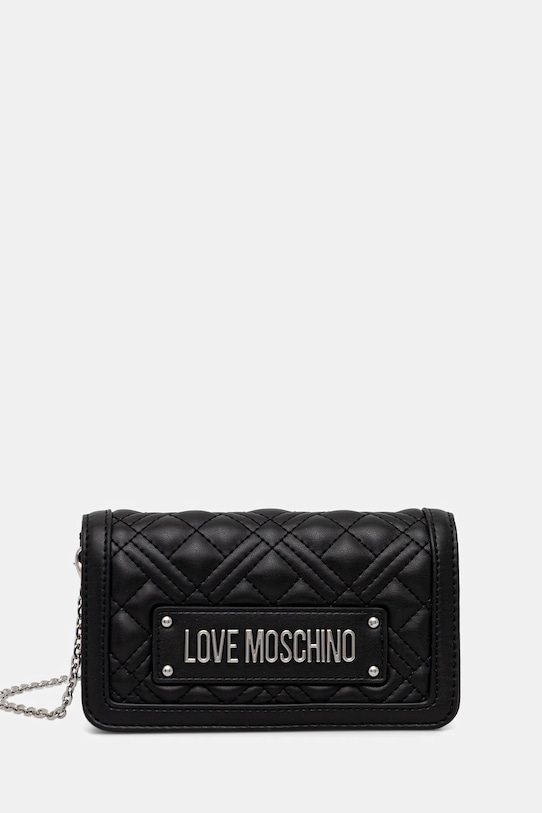 Love Moschino torebka nie mieści A4 czarny JC5681PP0NLA000B