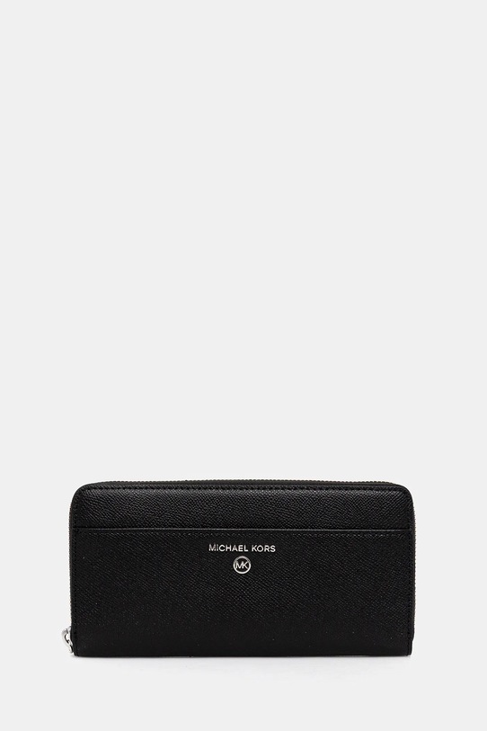 Шкіряний гаманець MICHAEL Michael Kors лицьова шкіра чорний 32R3ST9E3L