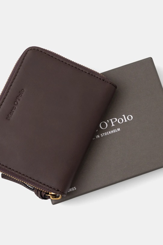Δερμάτινο πορτοφόλι Marc O'Polo καφέ 5000007855