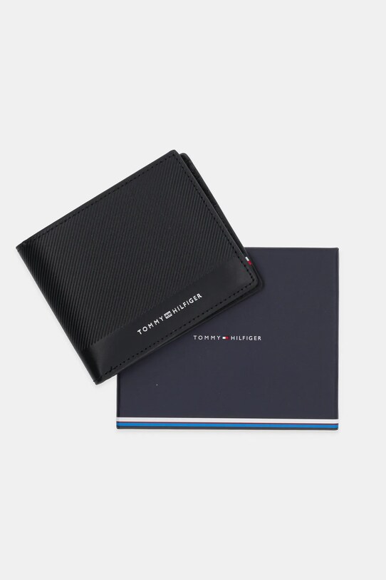 Tommy Hilfiger portfel skórzany AM0AM13507 czarny