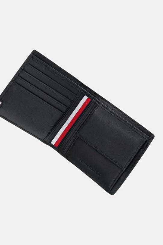 Кожаный кошелек Tommy Hilfiger чёрный AM0AM13508