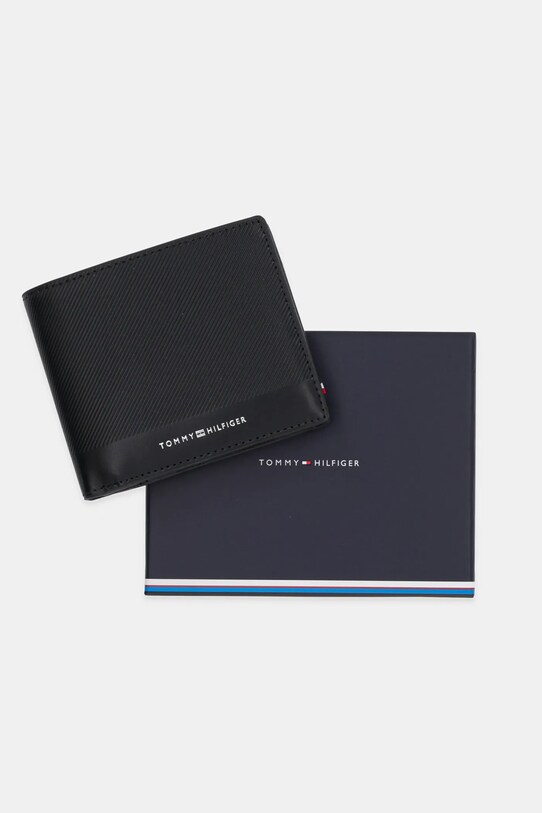 Kožni novčanik Tommy Hilfiger AM0AM13509 crna