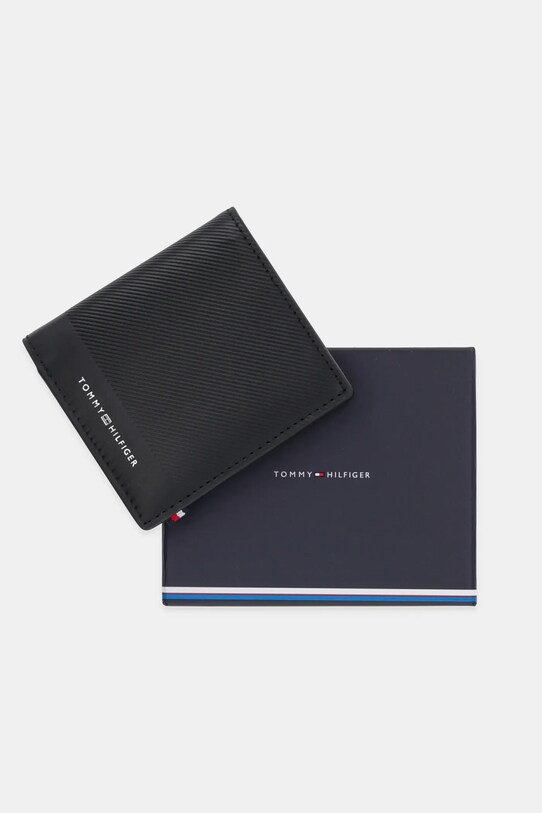Kožni novčanik Tommy Hilfiger AM0AM13510 crna