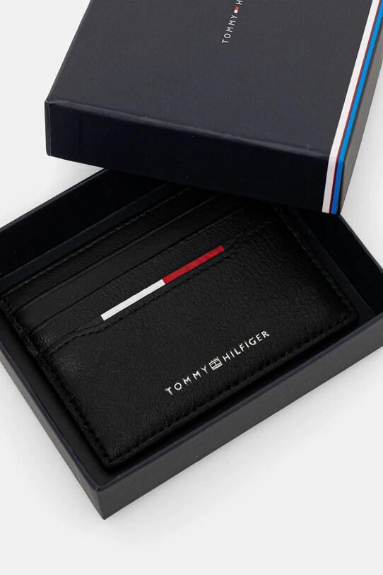 Αξεσουάρ Δερμάτινη θήκη για κάρτες Tommy Hilfiger AM0AM13512 μαύρο