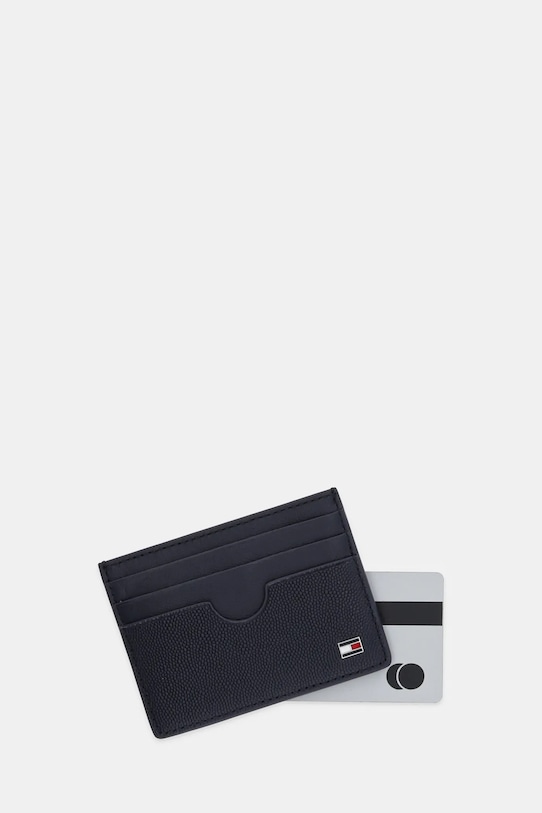 Doplňky Kožené pouzdro na karty Tommy Hilfiger AM0AM13517 námořnická modř