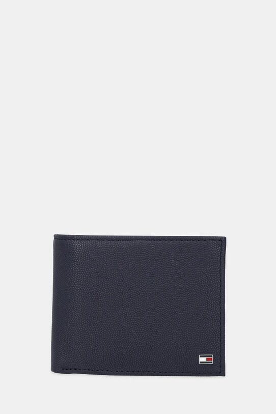 Tommy Hilfiger portfel skórzany skóra licowa granatowy AM0AM13520