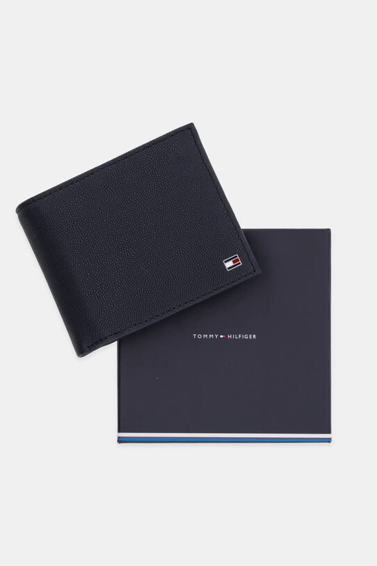 Tommy Hilfiger portfel skórzany AM0AM13520 granatowy