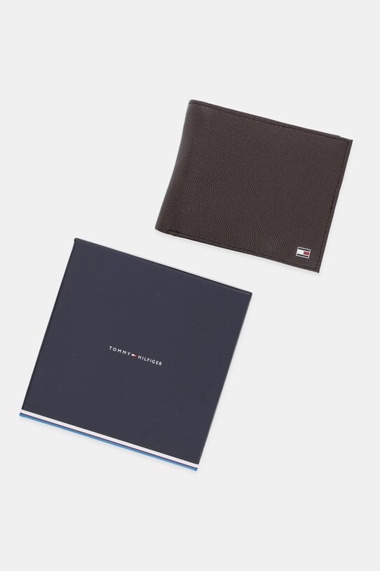 Tommy Hilfiger portfel skórzany AM0AM13520 brązowy