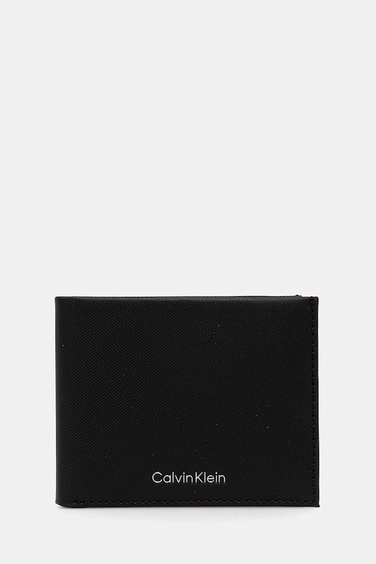 Kožni novčanik Calvin Klein bez uzorka crna LV04D1042G