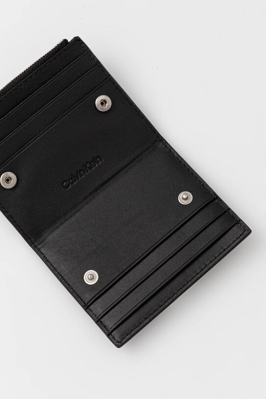 Аксесуари Шкіряний гаманець Calvin Klein LV04D1044G чорний