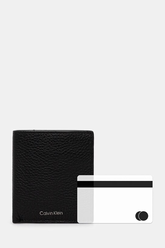 Calvin Klein bőr pénztárca LV04D1029G fekete