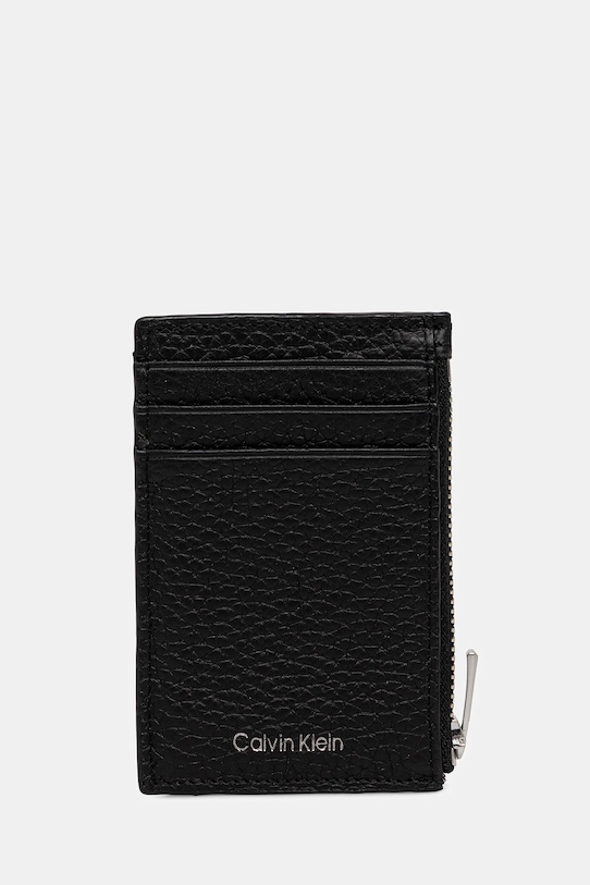 Кожаный кошелек Calvin Klein кожа чёрный LV04D1030G