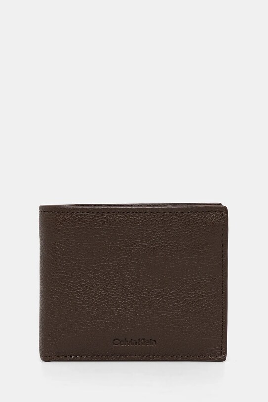 Calvin Klein bőr pénztárca sima barna LV04D1033G