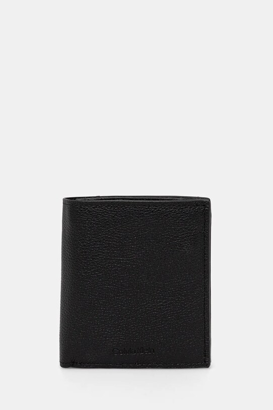 Calvin Klein bőr pénztárca sima fekete LV04D1034G