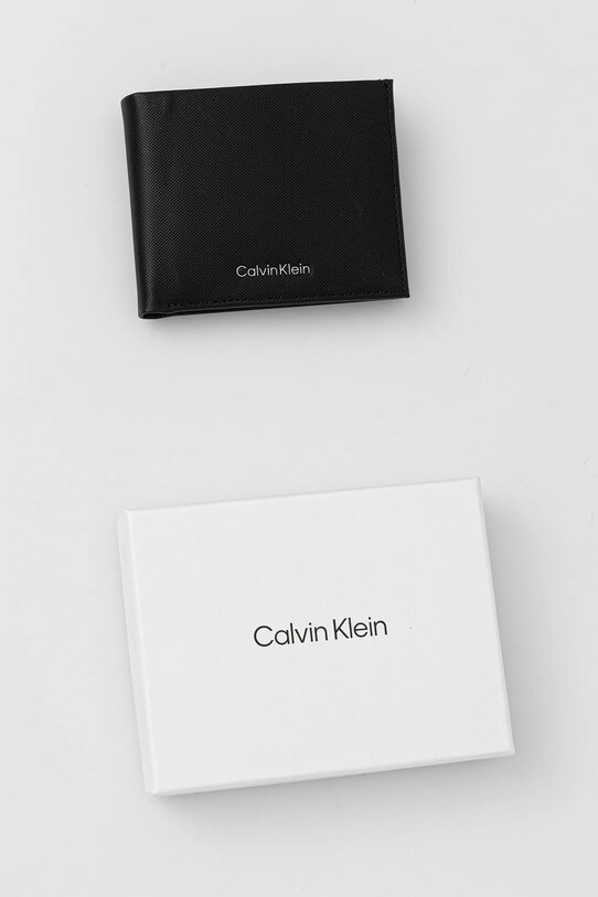 Кожаный кошелек Calvin Klein чёрный LV04D1043G