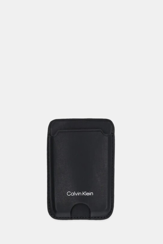 Calvin Klein etui na karty skórzane etui na karty czarny LV04F1070G