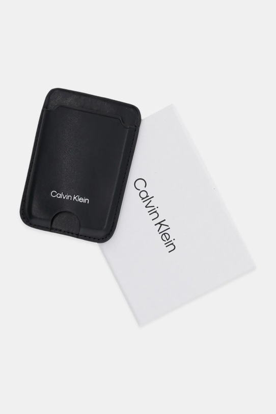 Kiegészítők Calvin Klein bőr kártya tok LV04F1070G fekete