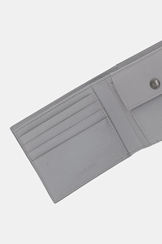 Δερμάτινο πορτοφόλι Calvin Klein γκρί LV04G1072G
