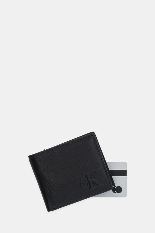 Αξεσουάρ Δερμάτινο πορτοφόλι Calvin Klein LV04G1072G μαύρο