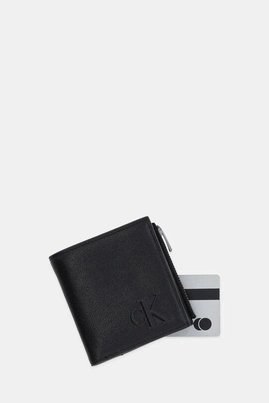 Αξεσουάρ Δερμάτινο πορτοφόλι Calvin Klein LV04G1074G μαύρο