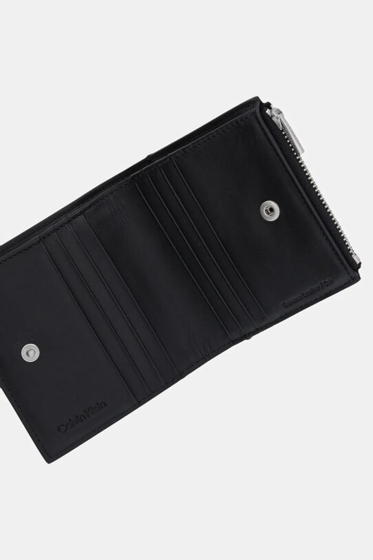 Calvin Klein bőr pénztárca fekete LV04G1078G