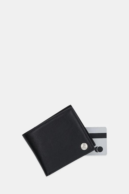 Accesorii Calvin Klein portofel de piele LV04G1082G negru