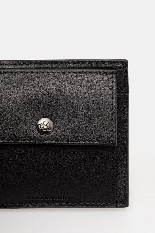 Calvin Klein bőr pénztárca fekete LV04G1085G